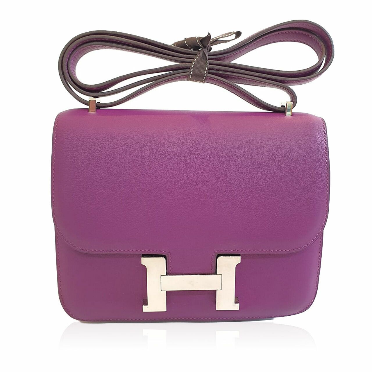 Hermes Constance 18 Swift Anemone SHW #T Sling Bag