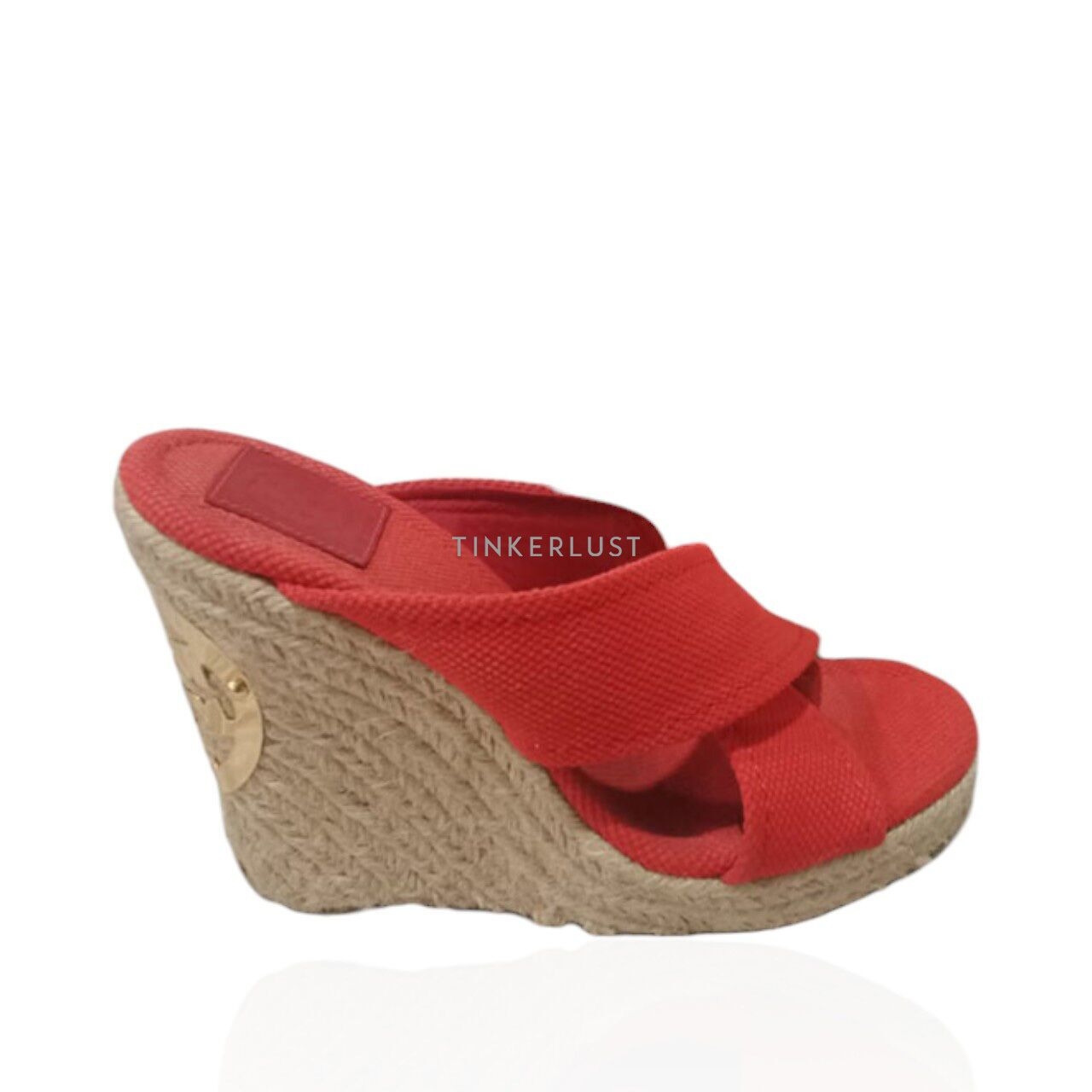 Tory Burch Kristen Coral Espadrilles Wedges