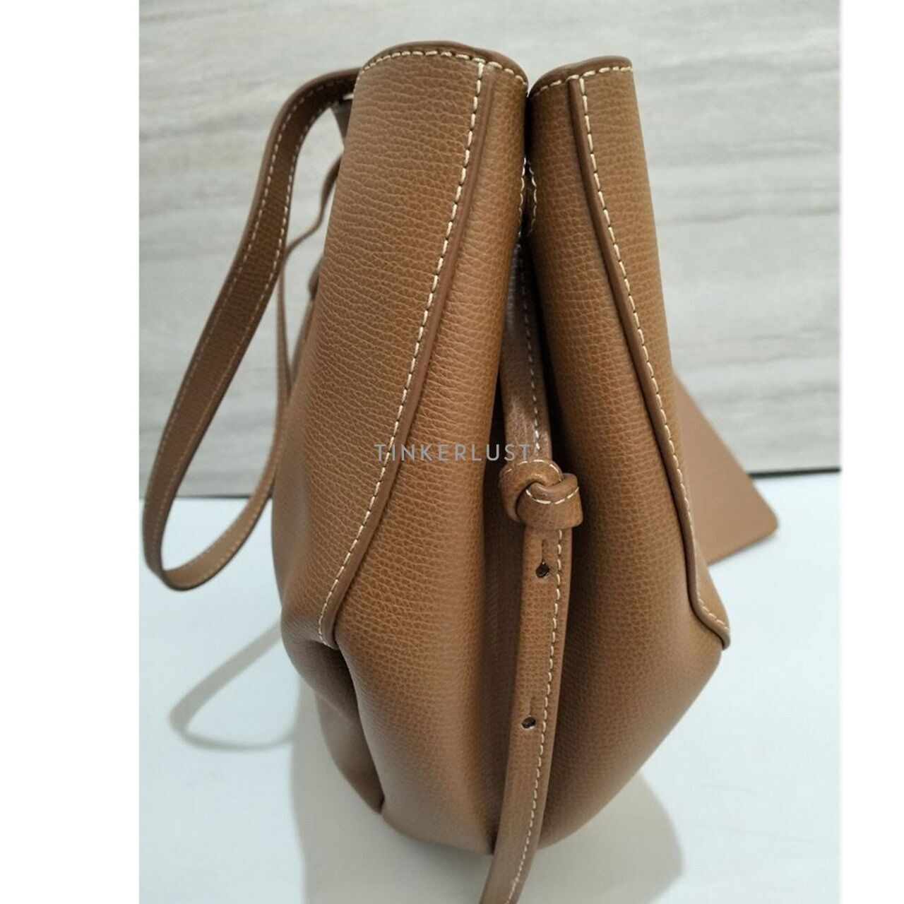 Polene Cyme Mini Camel Shoulder Bag