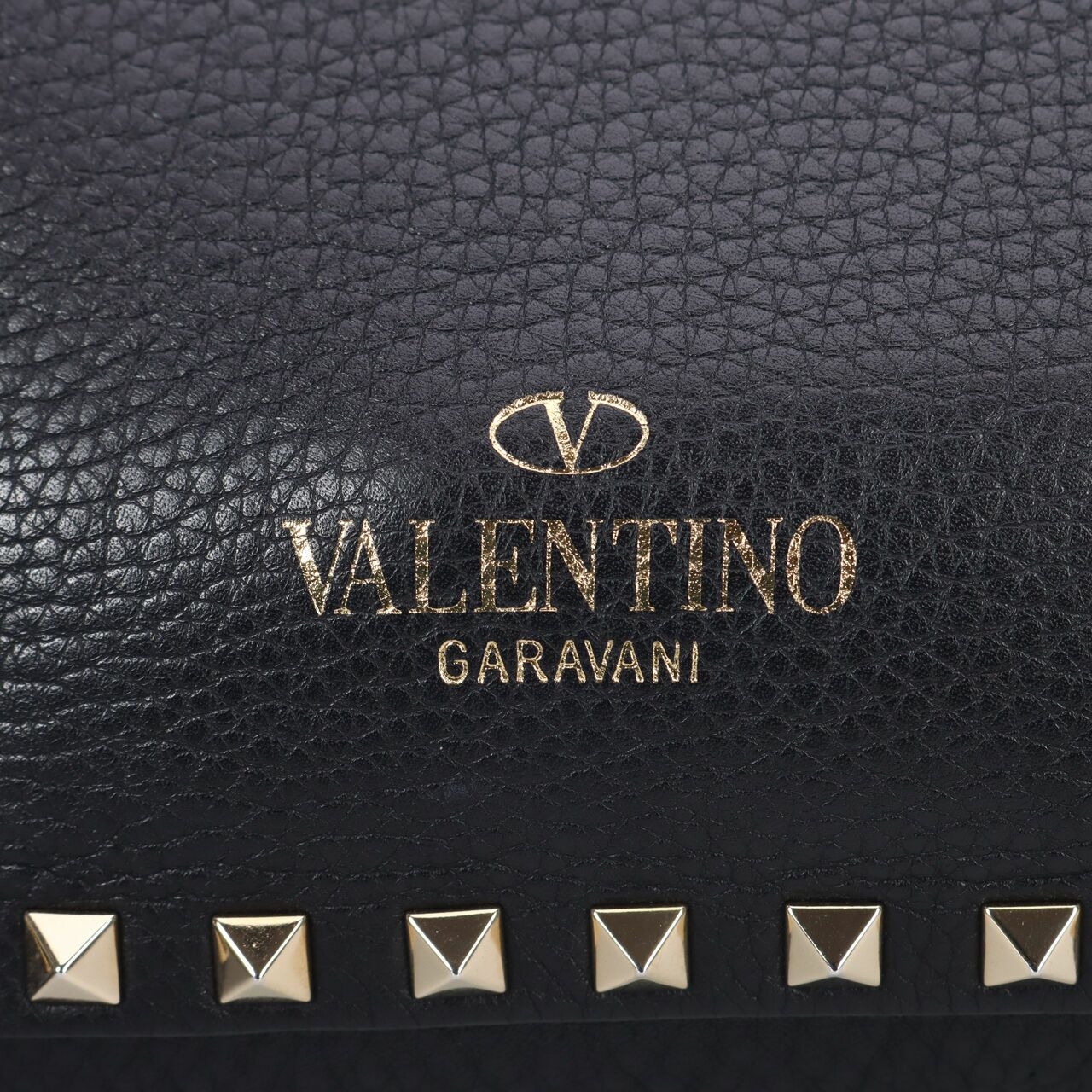 Valentino Garavani Black GHW Satchel Bag