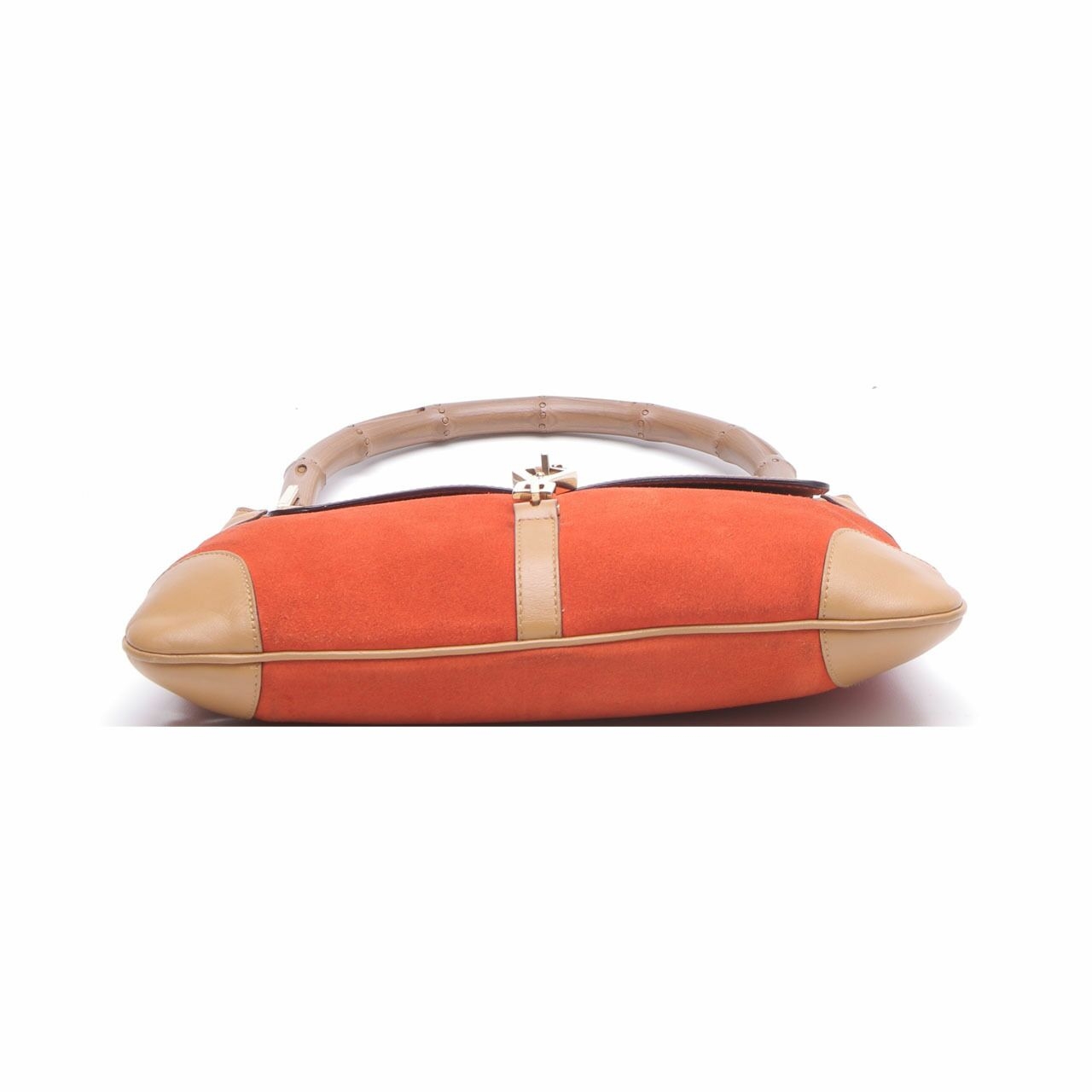 Gucci Orange & Khaki Shoulder Bag