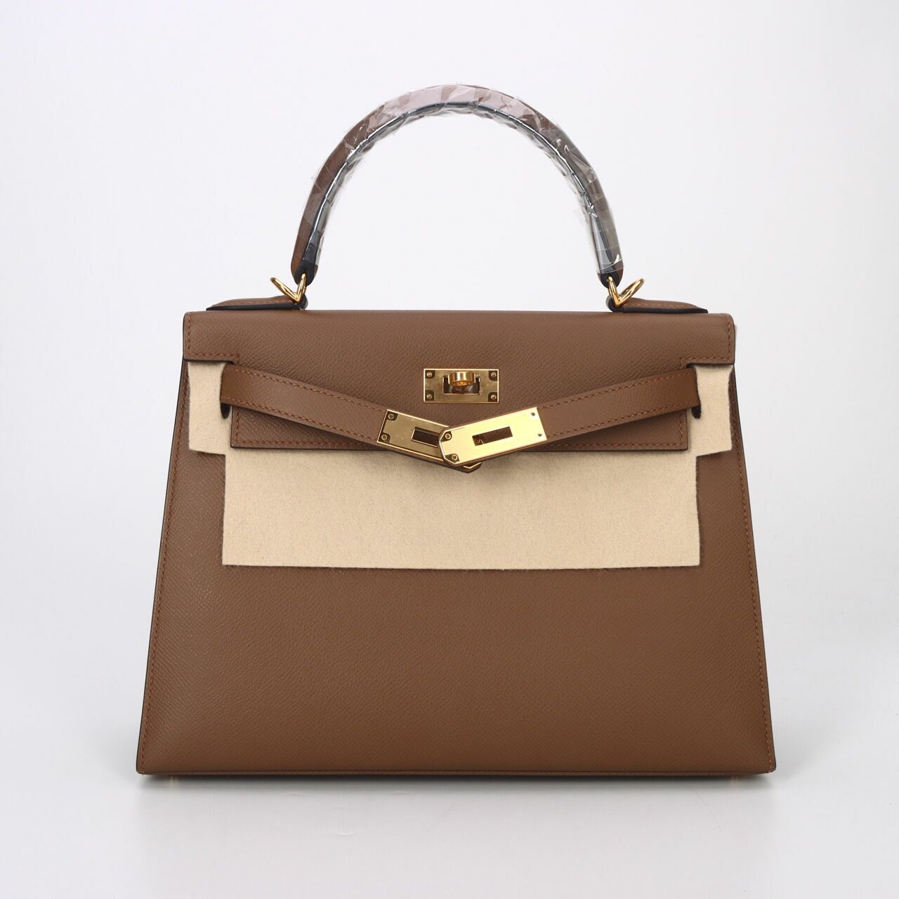 Hermes Kelly 28 Alezan Sellier Epsom GHW Satchel