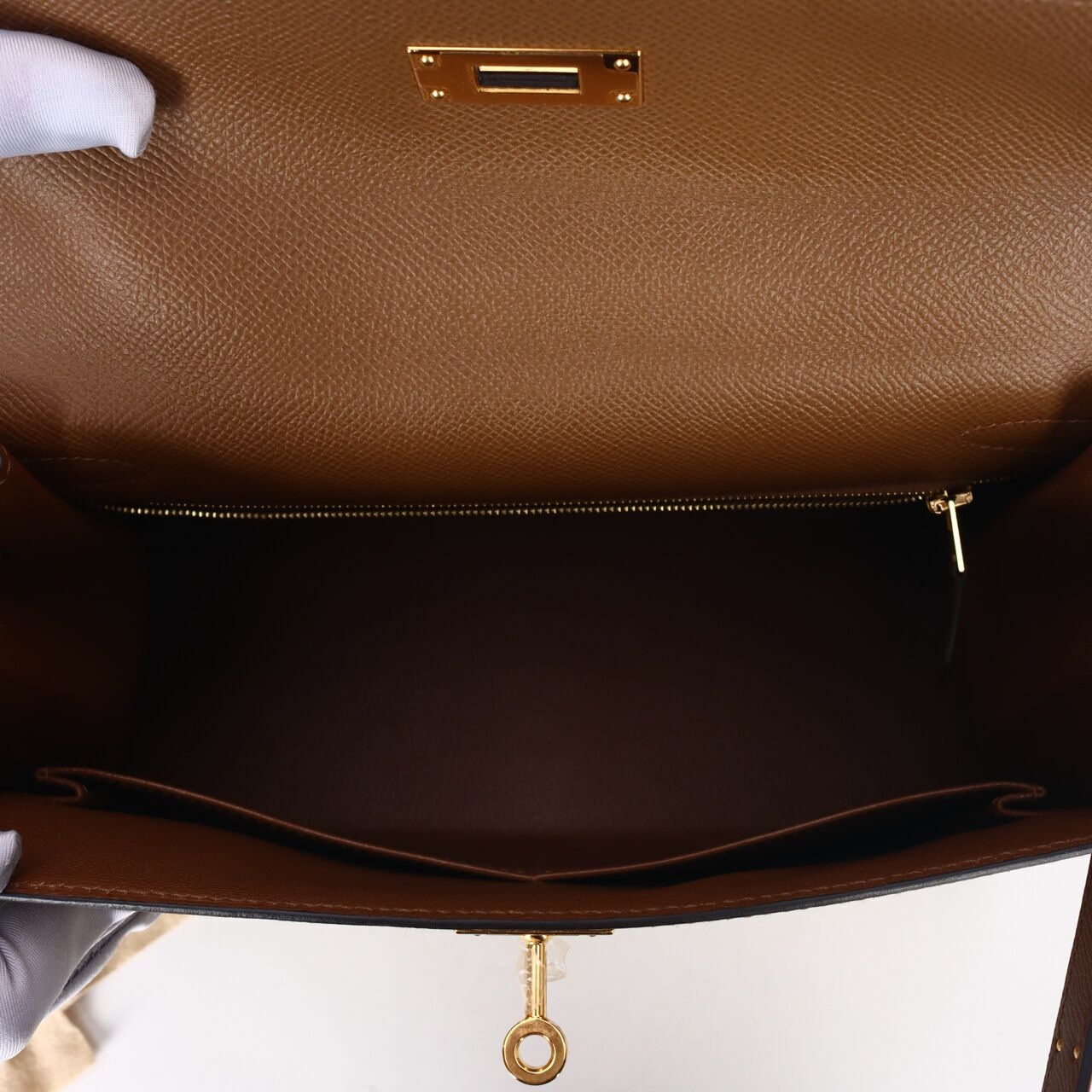 Hermes Kelly 28 Alezan Sellier Epsom GHW Satchel