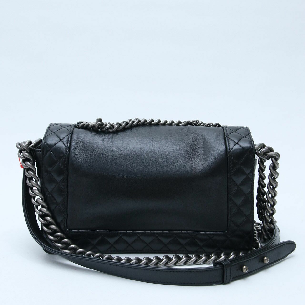 Chanel Boy Med Rock Black Calfskin Shoulder Bag