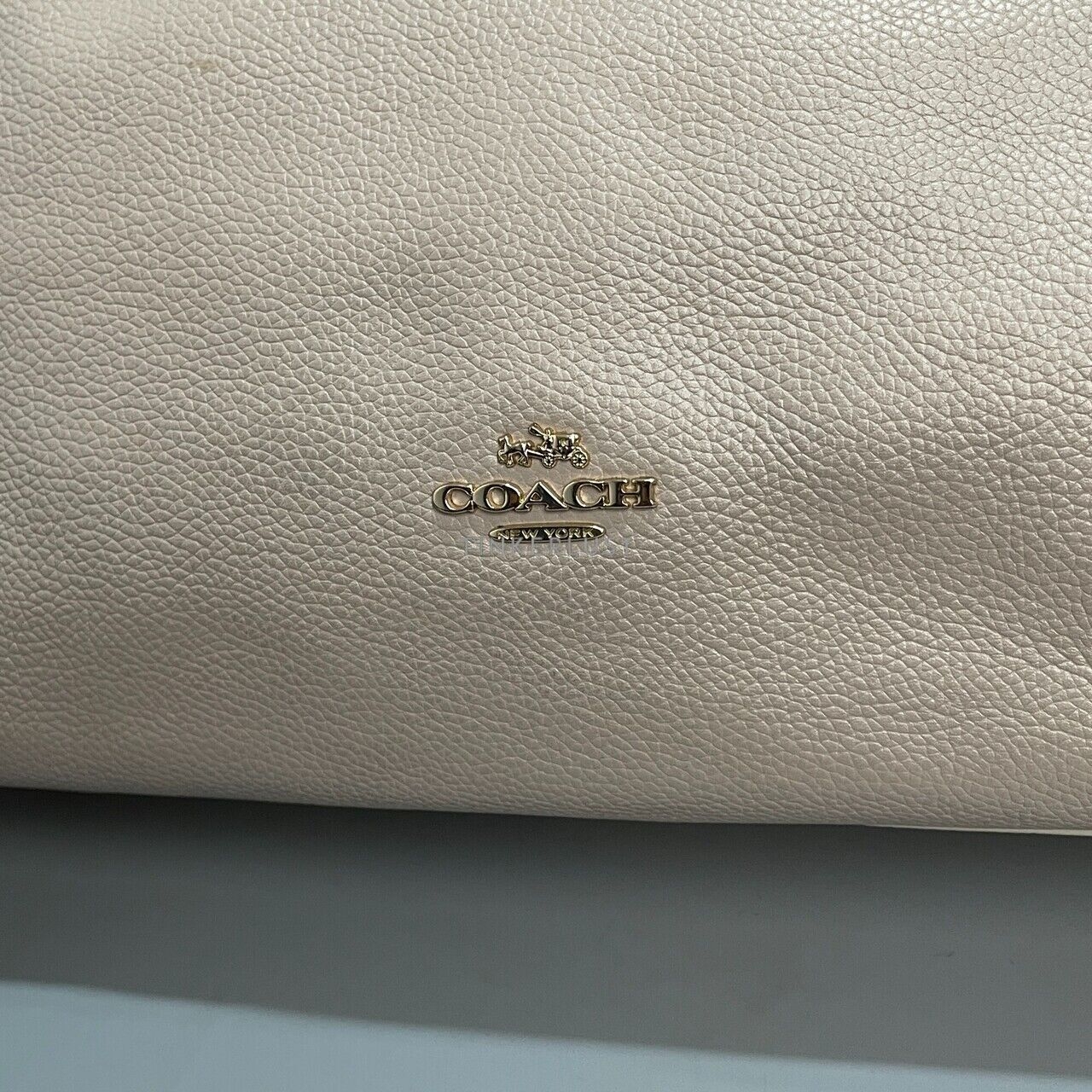 Coach Edie Colorblock Multi Leather GHW Tote Bag