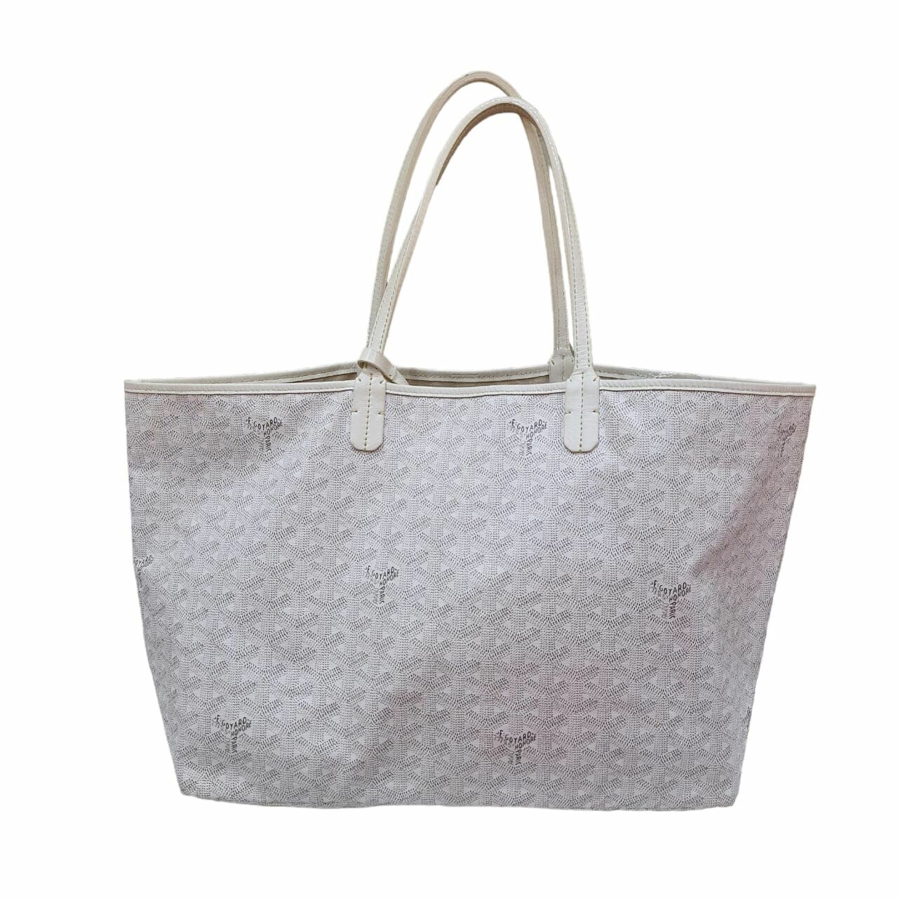 Goyard St. Louis PM White 2012 Tote Bag