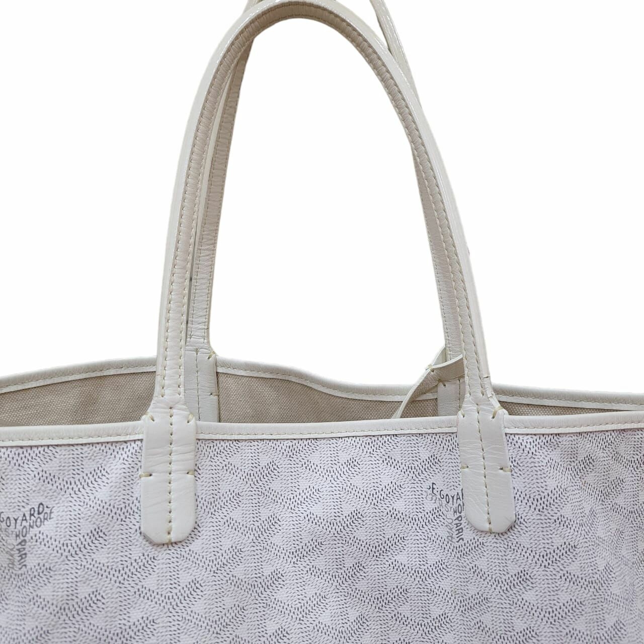 Goyard St. Louis PM White 2012 Tote Bag