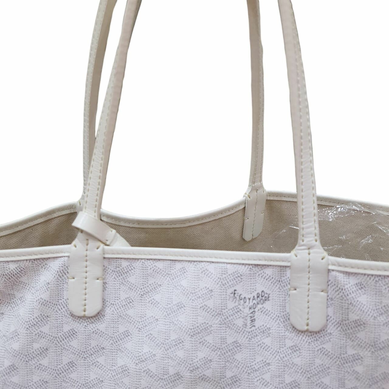 Goyard St. Louis PM White 2012 Tote Bag