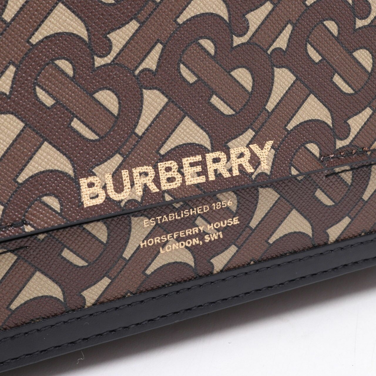 Burberry Bridle Brown Flap Small Grace TB-monogram Crossbody Bag