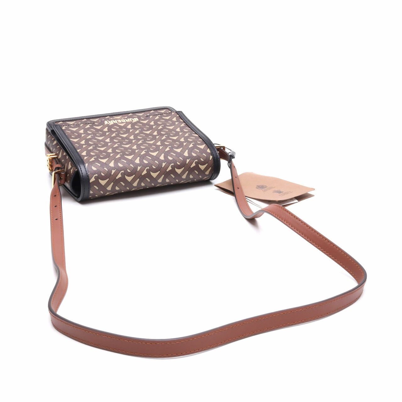 Burberry Bridle Brown Flap Small Grace TB-monogram Crossbody Bag