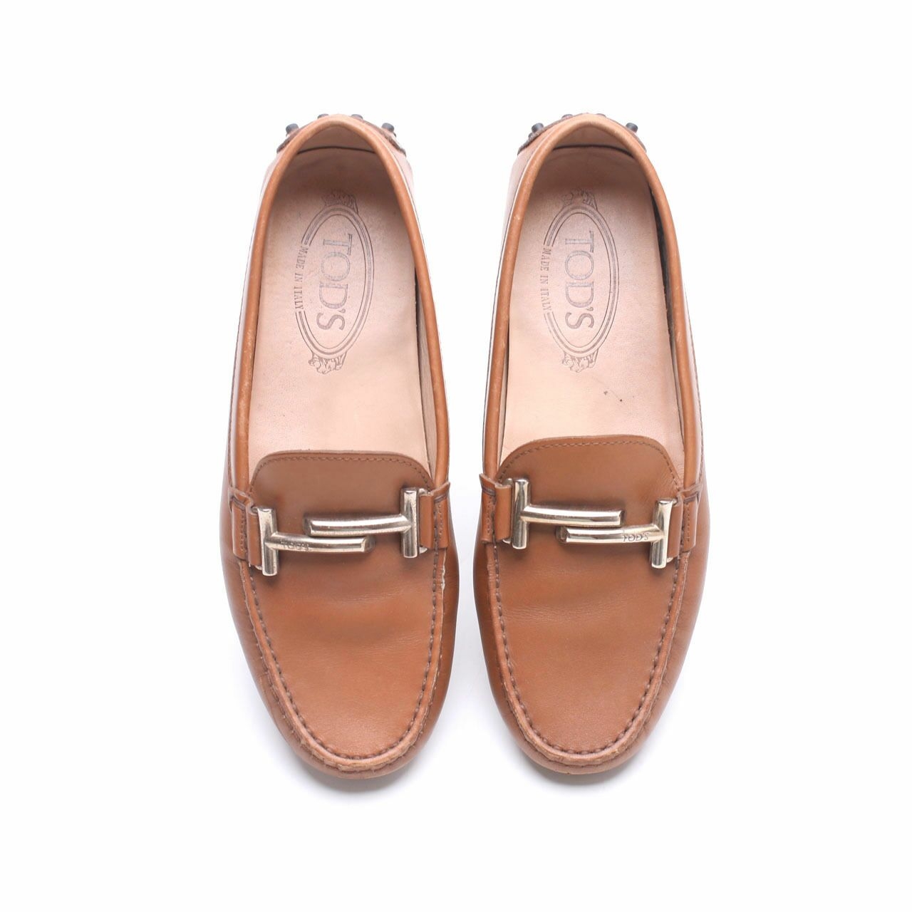 Tod's Gommini Leather Tan Loafers