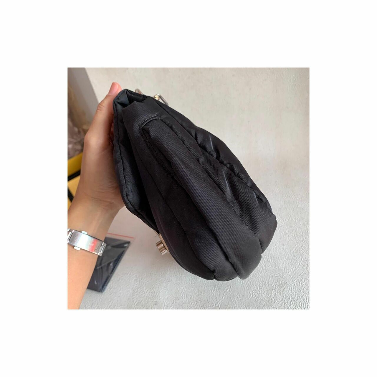  Prada Tessuto Bomber Black 2017 Shoulder Bag