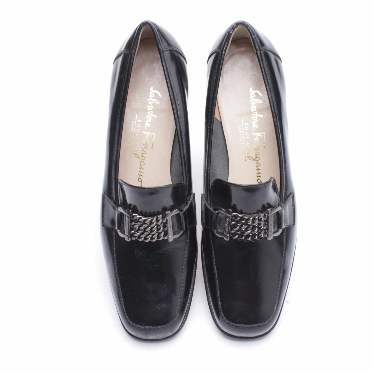 Salvatore Ferragamo Black Loafers