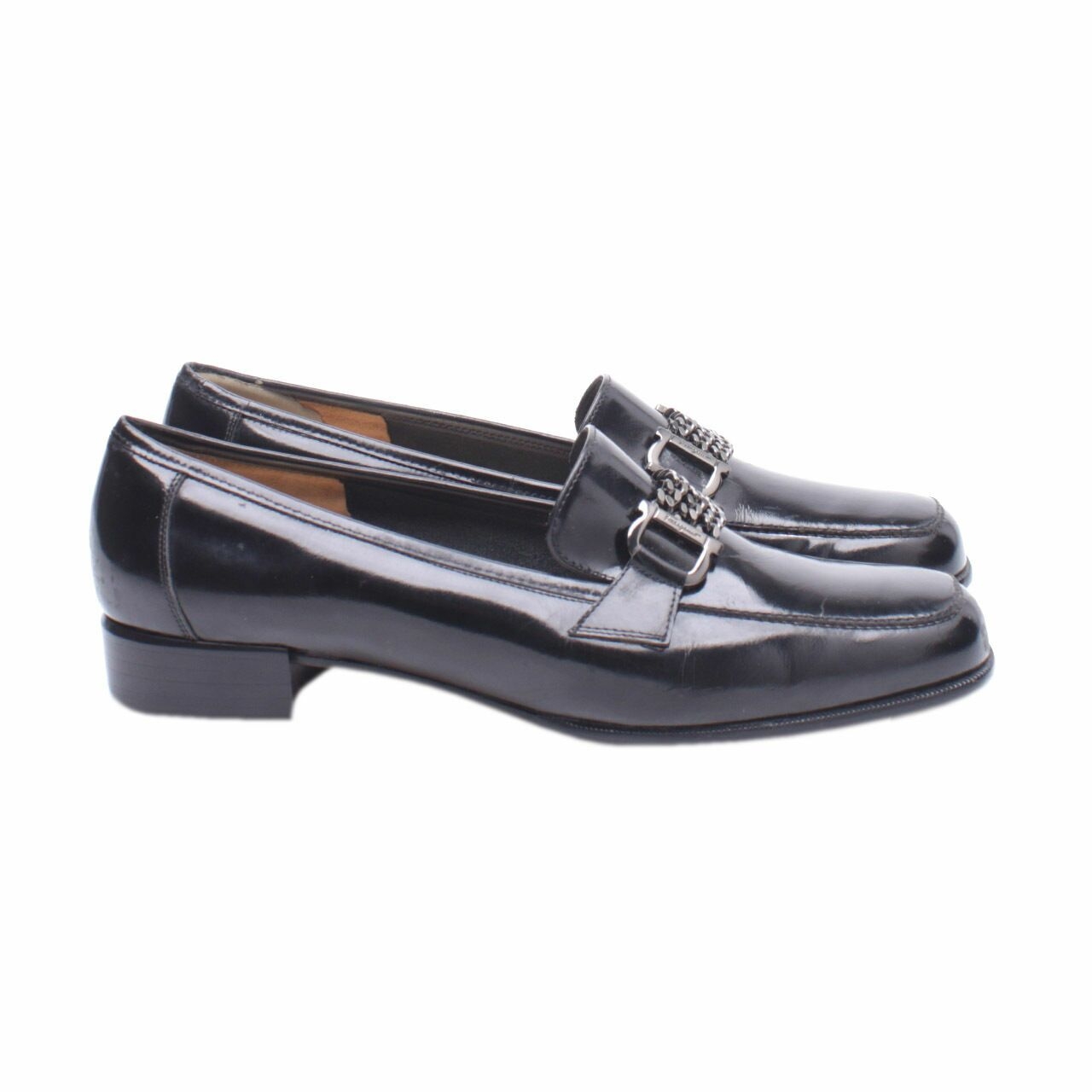 Salvatore Ferragamo Black Loafers