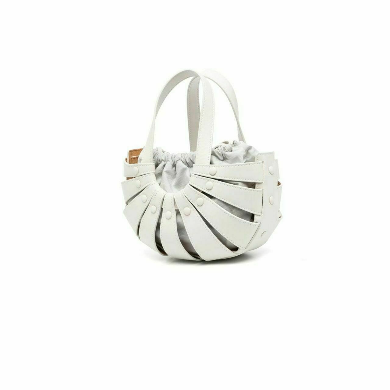 Bottega Veneta The Shell French Crossbody Ivory