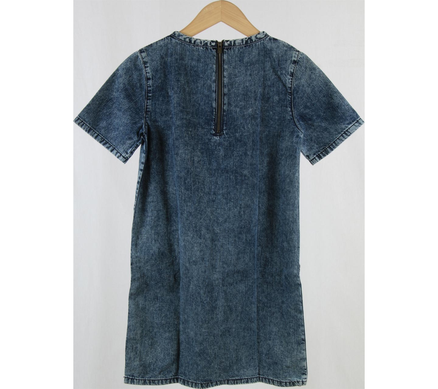 Topshop Blue Denim Mini Dress