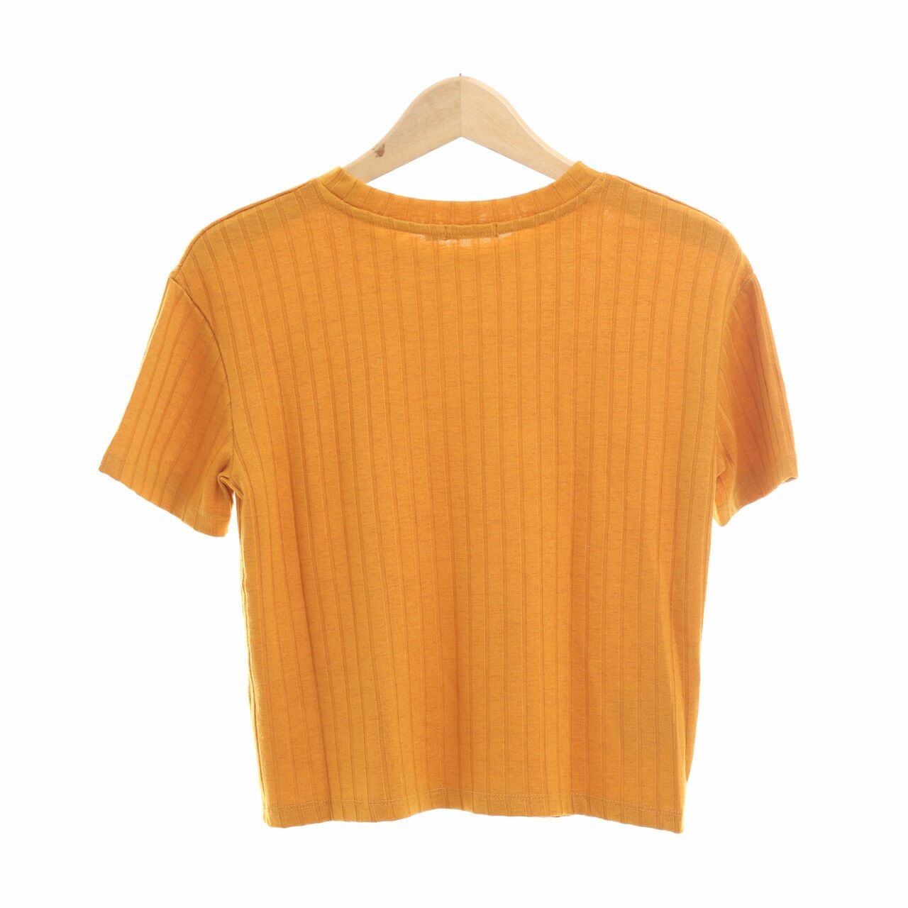 Bershka Mustard Knit Blouse