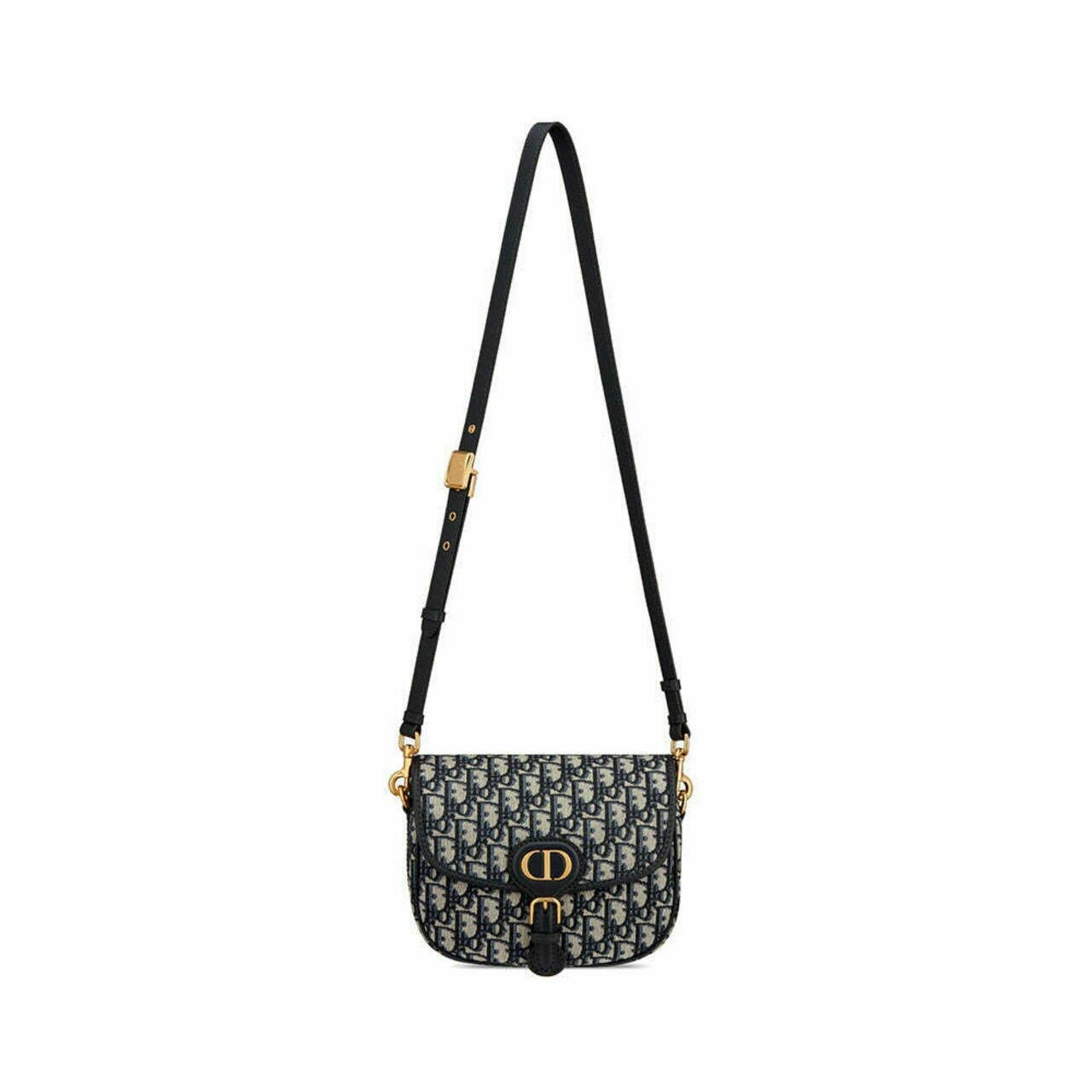 Medium D Bobby Bag Oblique Jacquard Blue