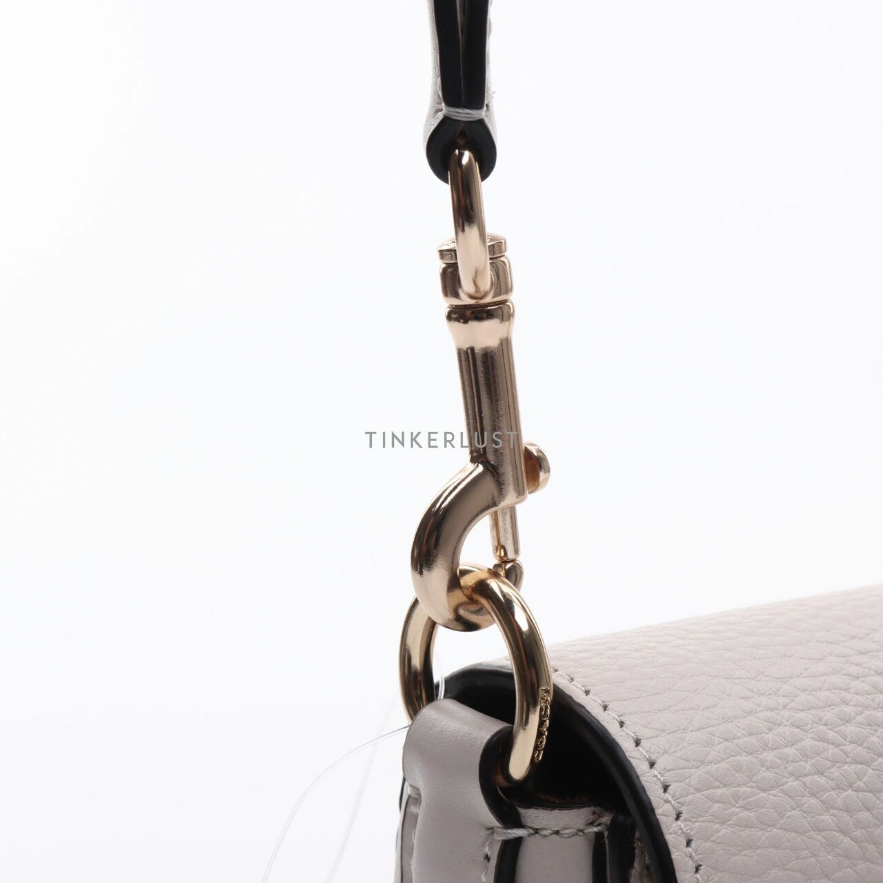 Coach 5497 Georgie Shoulder Bag Rivets Chalk