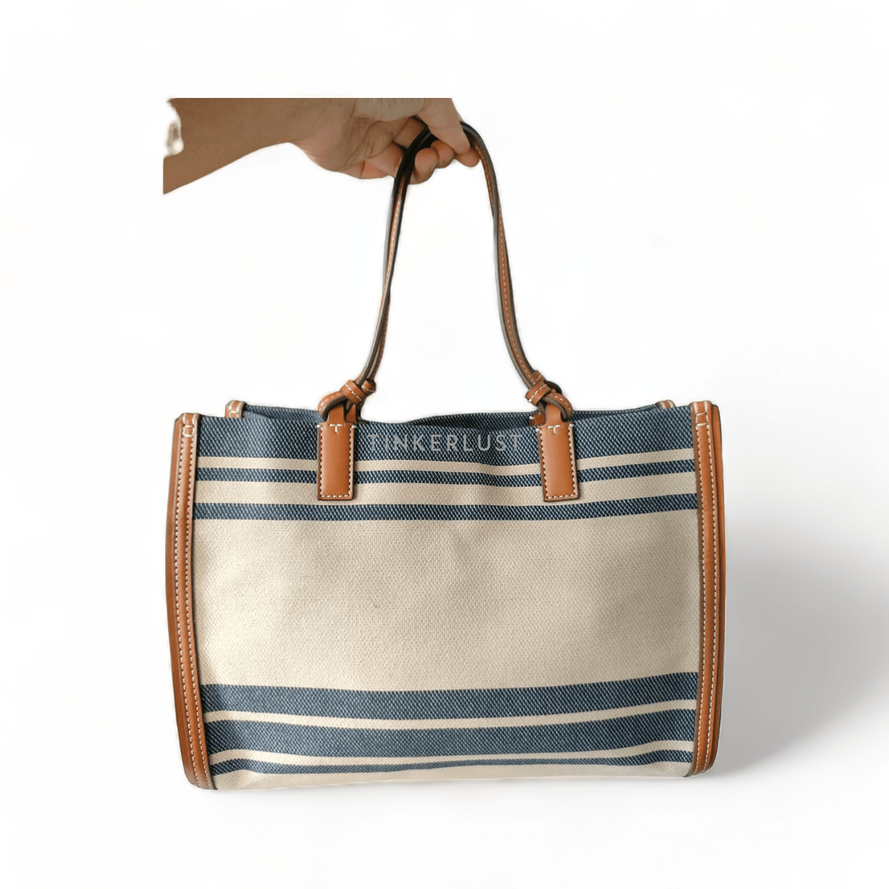 Tory Burch Ella Jacquard Stripe Tote Bag