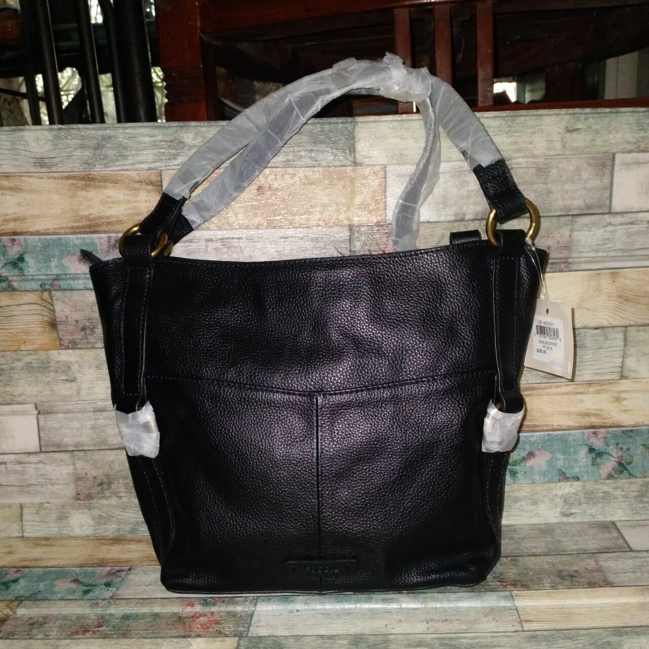 Fossil Sam Shopper Black