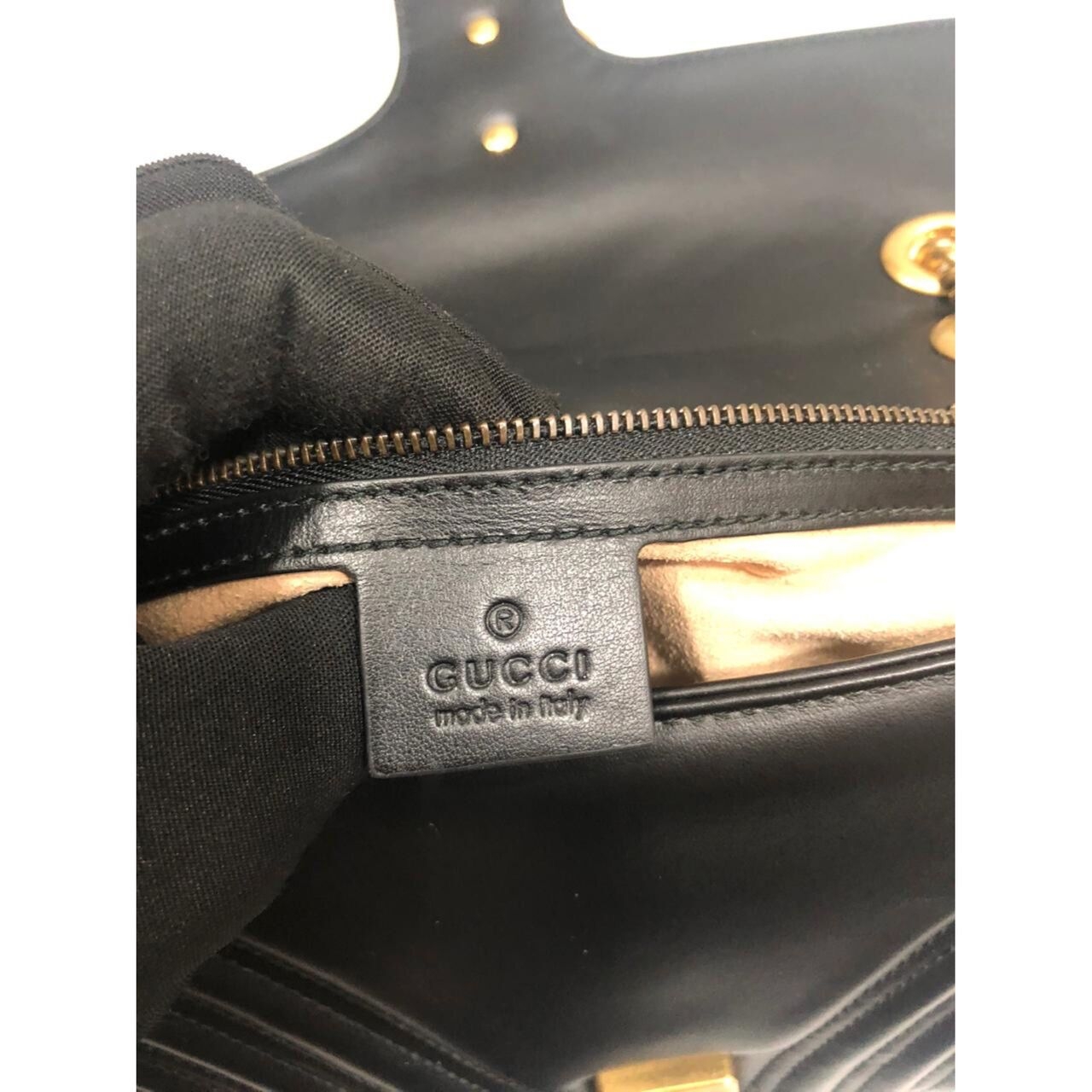 Gucci GG Marmont Small Black GHW Shoulder Bag