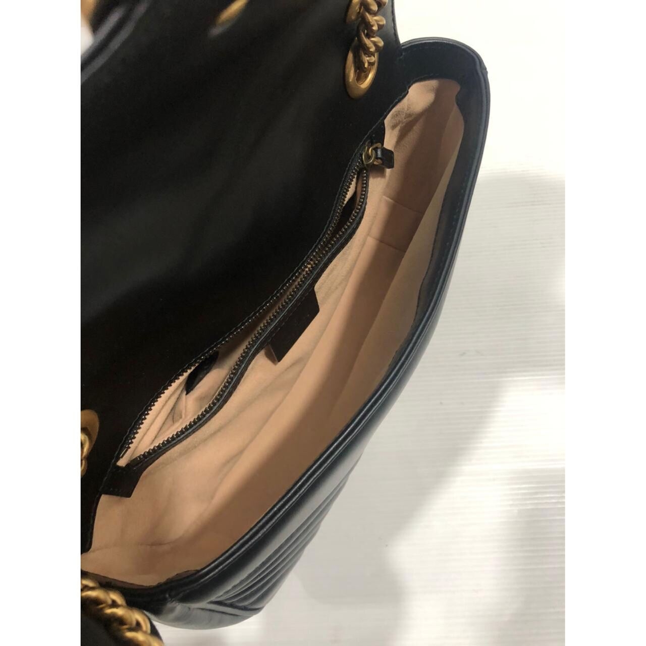 Gucci GG Marmont Small Black GHW Shoulder Bag