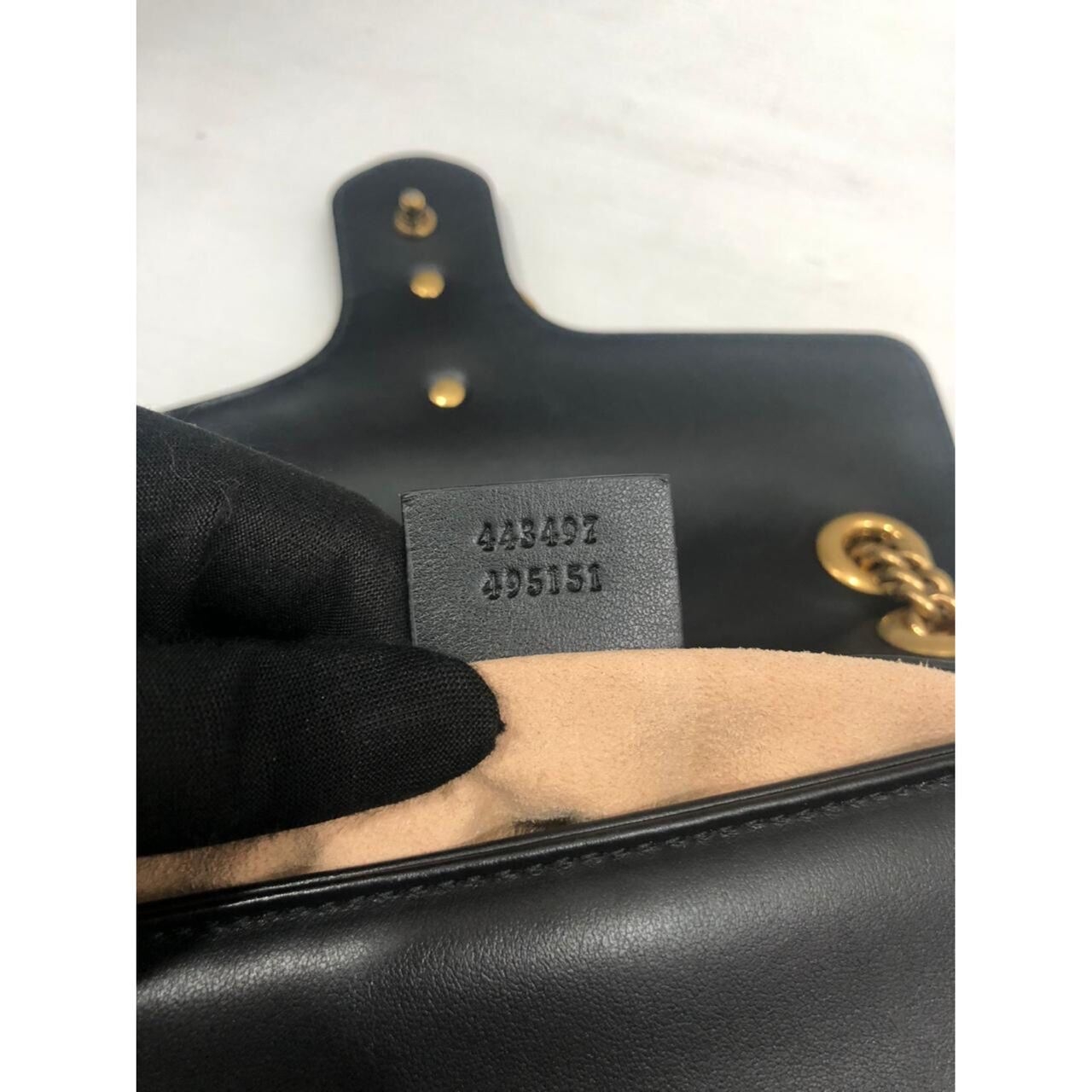 Gucci GG Marmont Small Black GHW Shoulder Bag