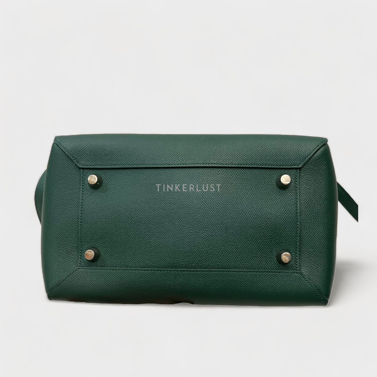 Celine Mini Beltbag Dark Green Grained 2018 Satchel