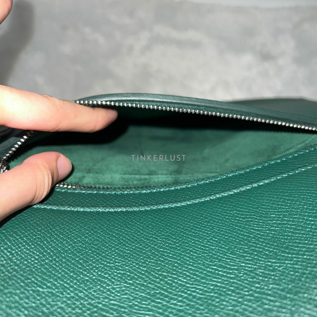 Celine Mini Beltbag Dark Green Grained 2018 Satchel