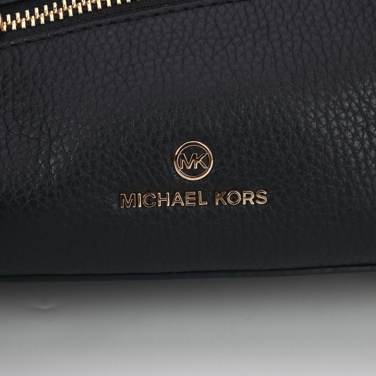 Michael Kors Lorimer Small Zip Satchel Leather Black Luggage 