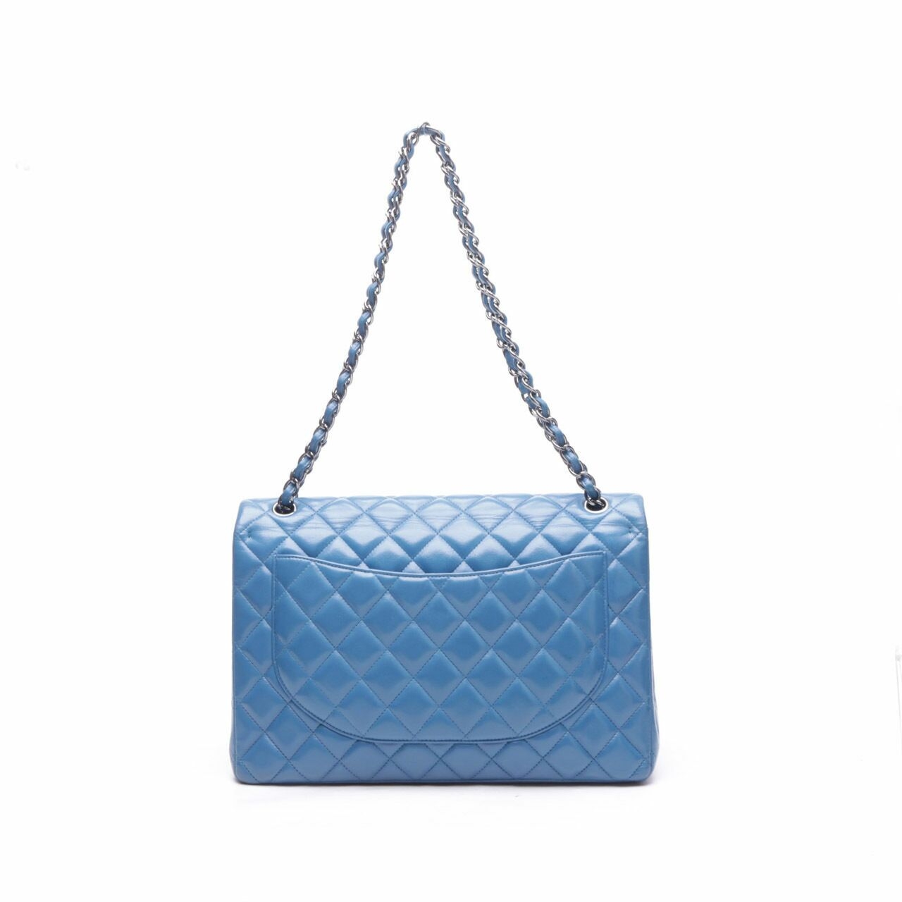  Chanel Blue Classic Shoulder Bag