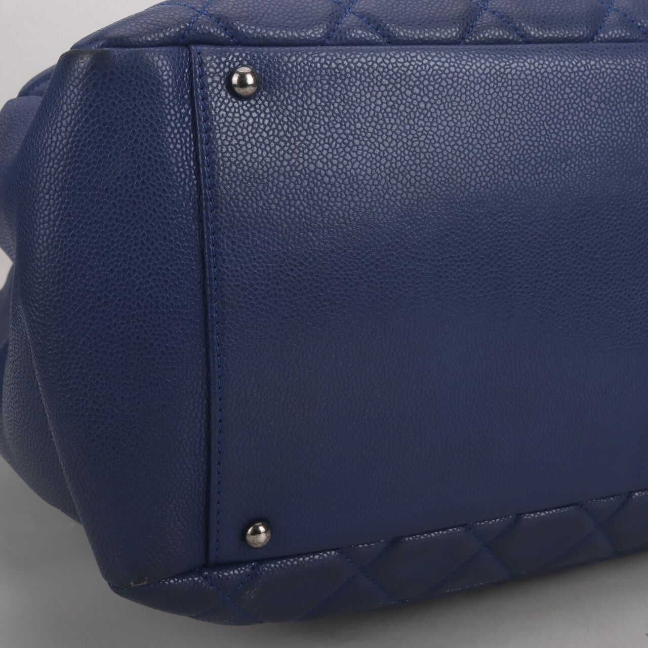 Chanel Grand Shopping Tote GST XL Blue Cavier Tote Bag #13