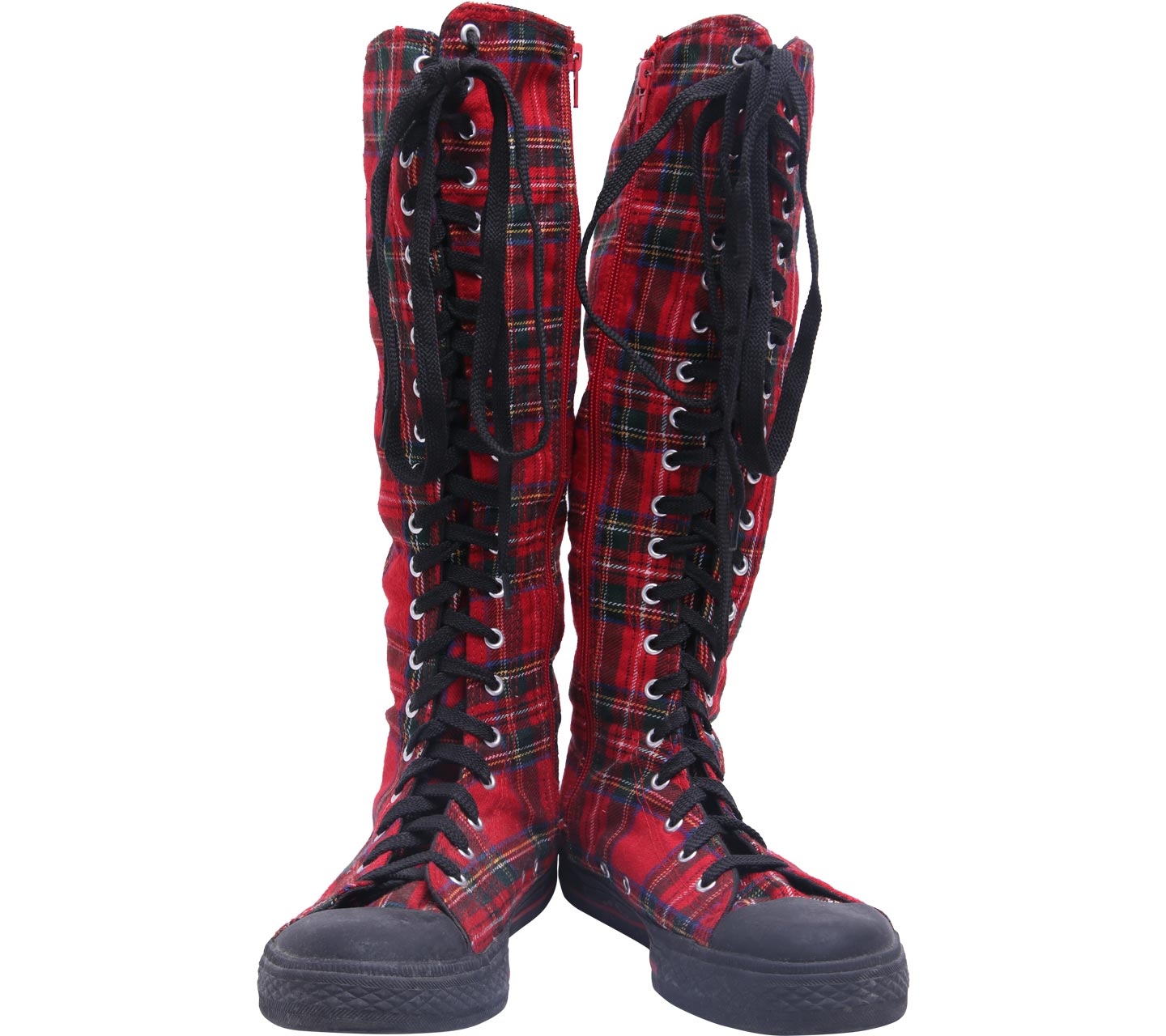 Private Collection Red Plaid Boots