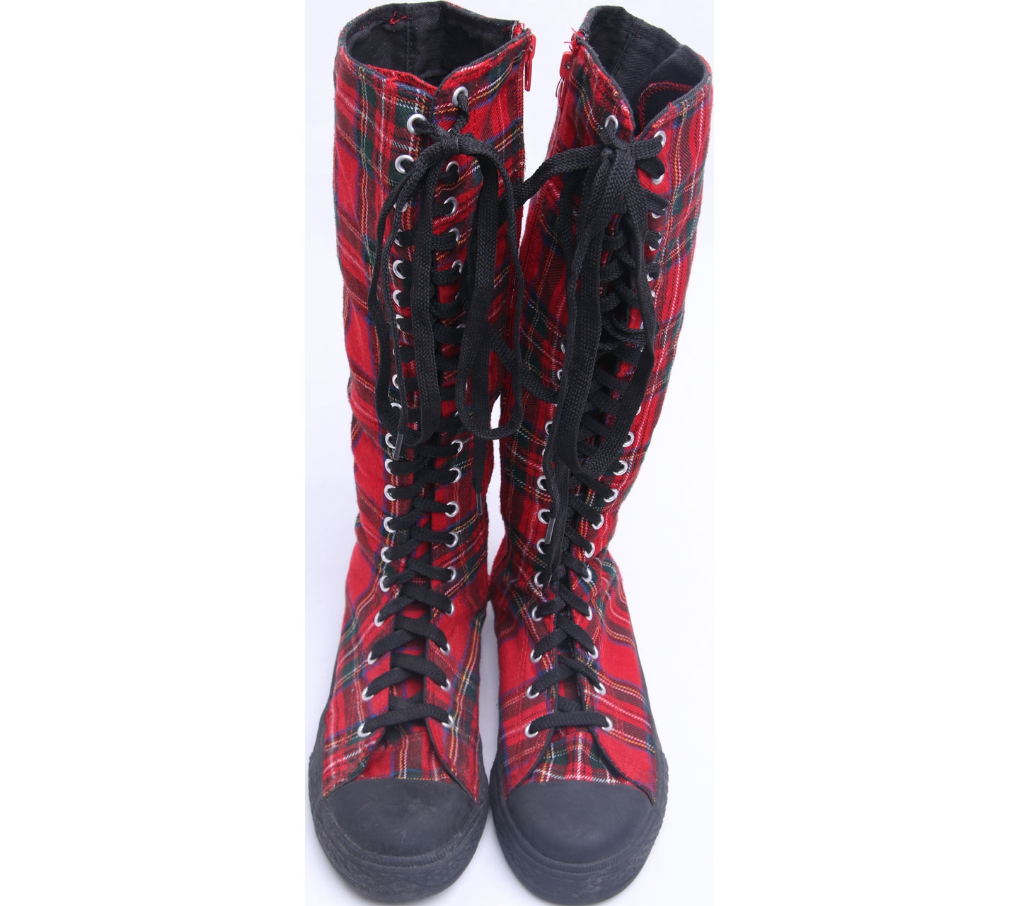 Private Collection Red Plaid Boots