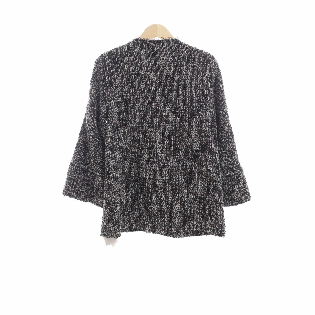 Zara Black Tweed Coat