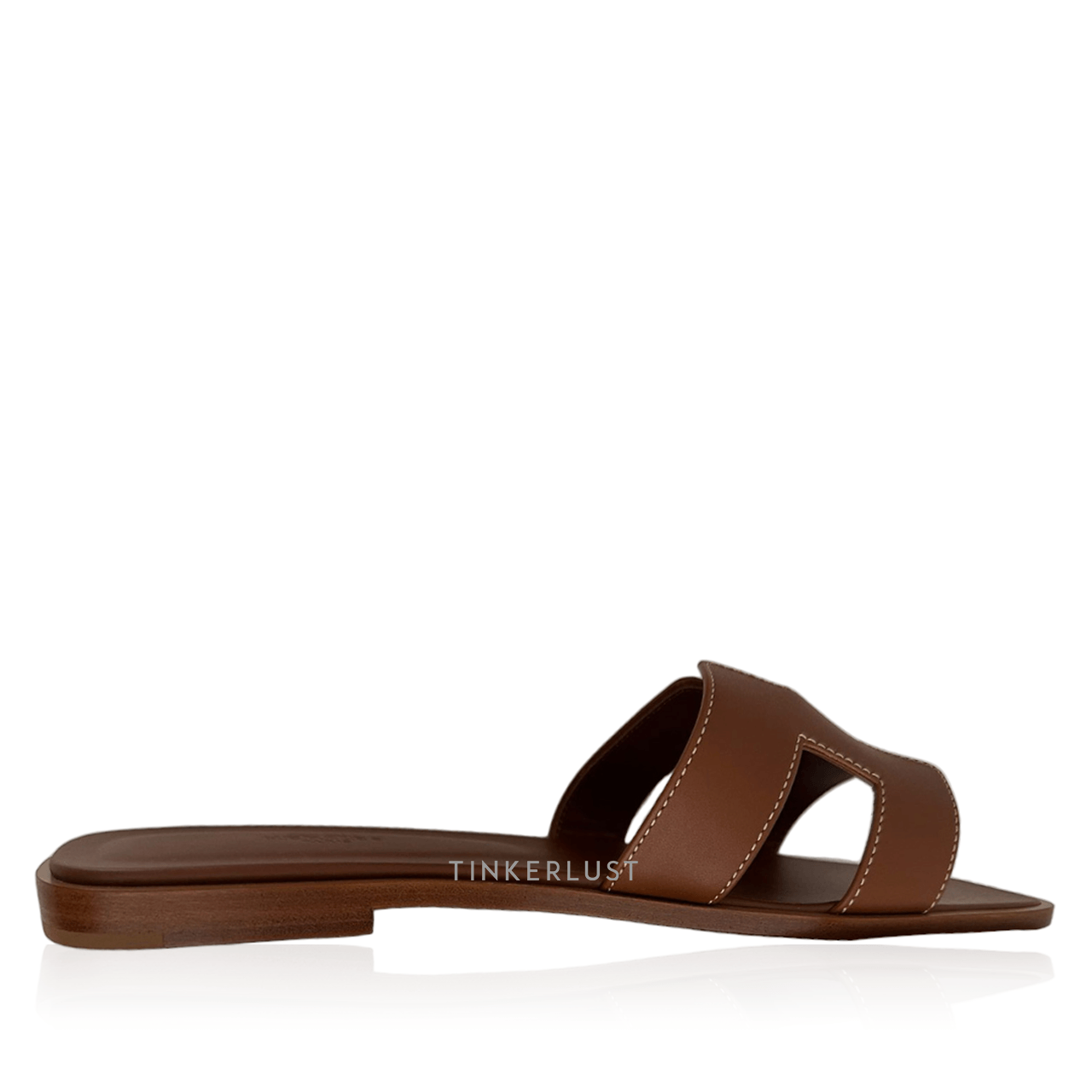 Hermes Oran Gold Sandals