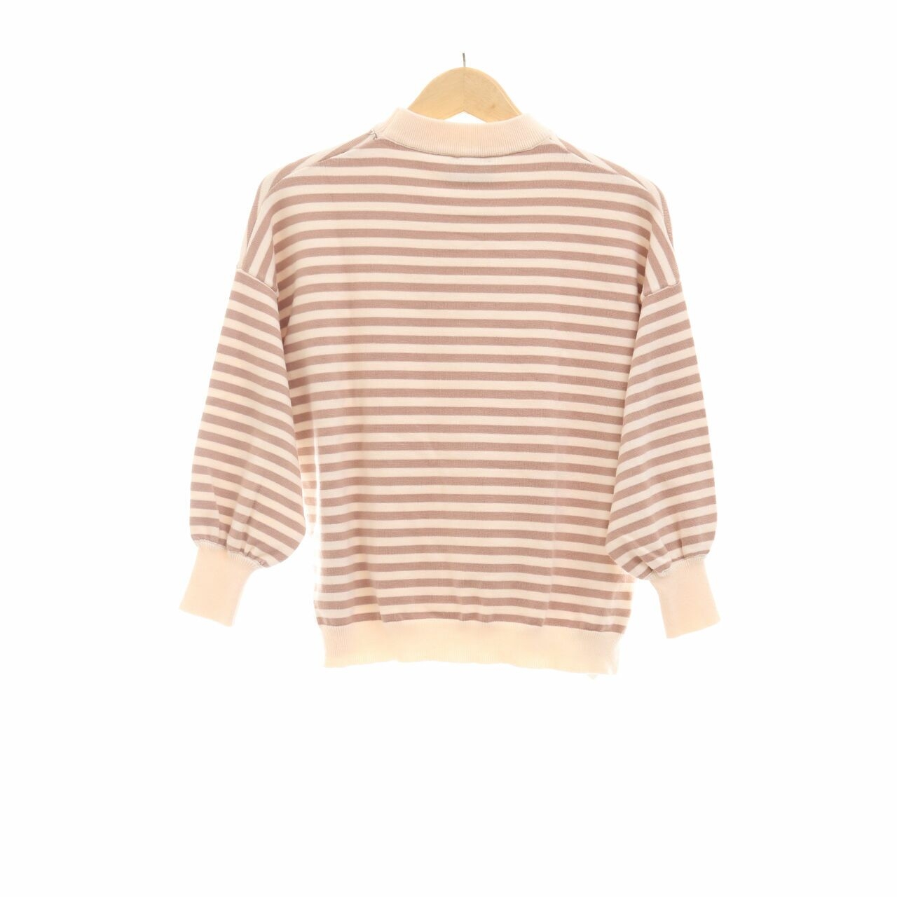 This is April Brown Stripes Sweater