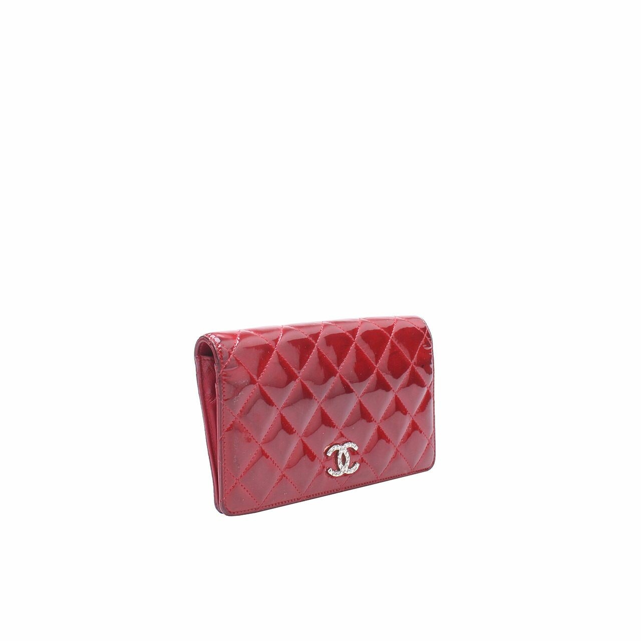 Chanel Red Quilted Wallet