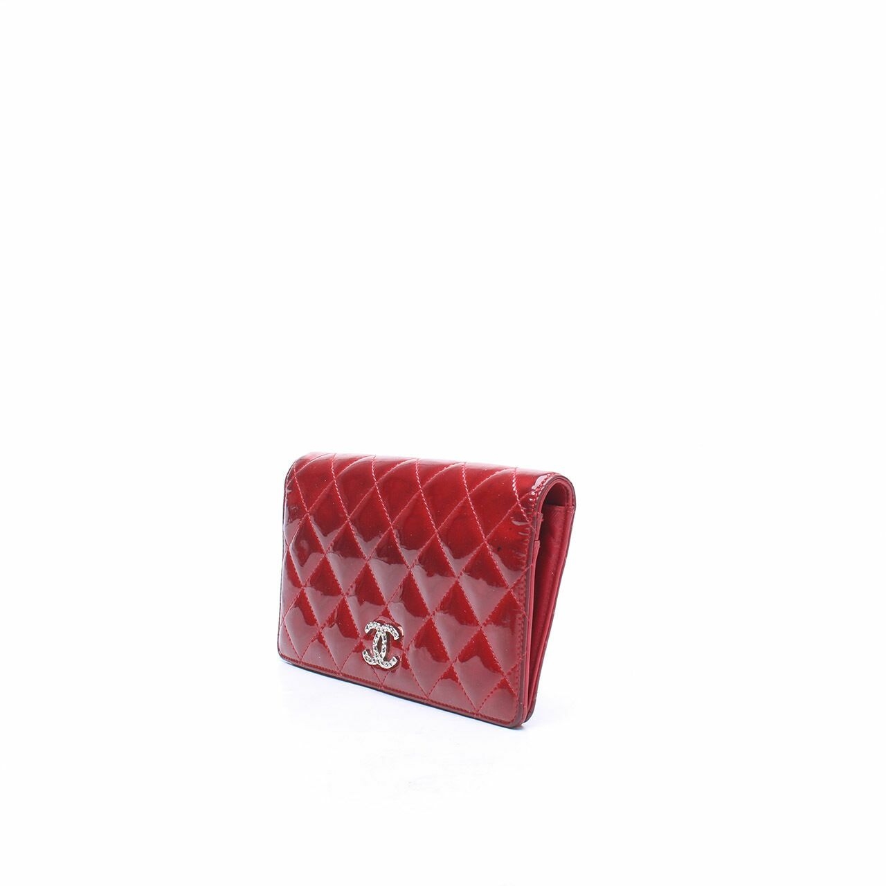 Chanel Red Quilted Wallet