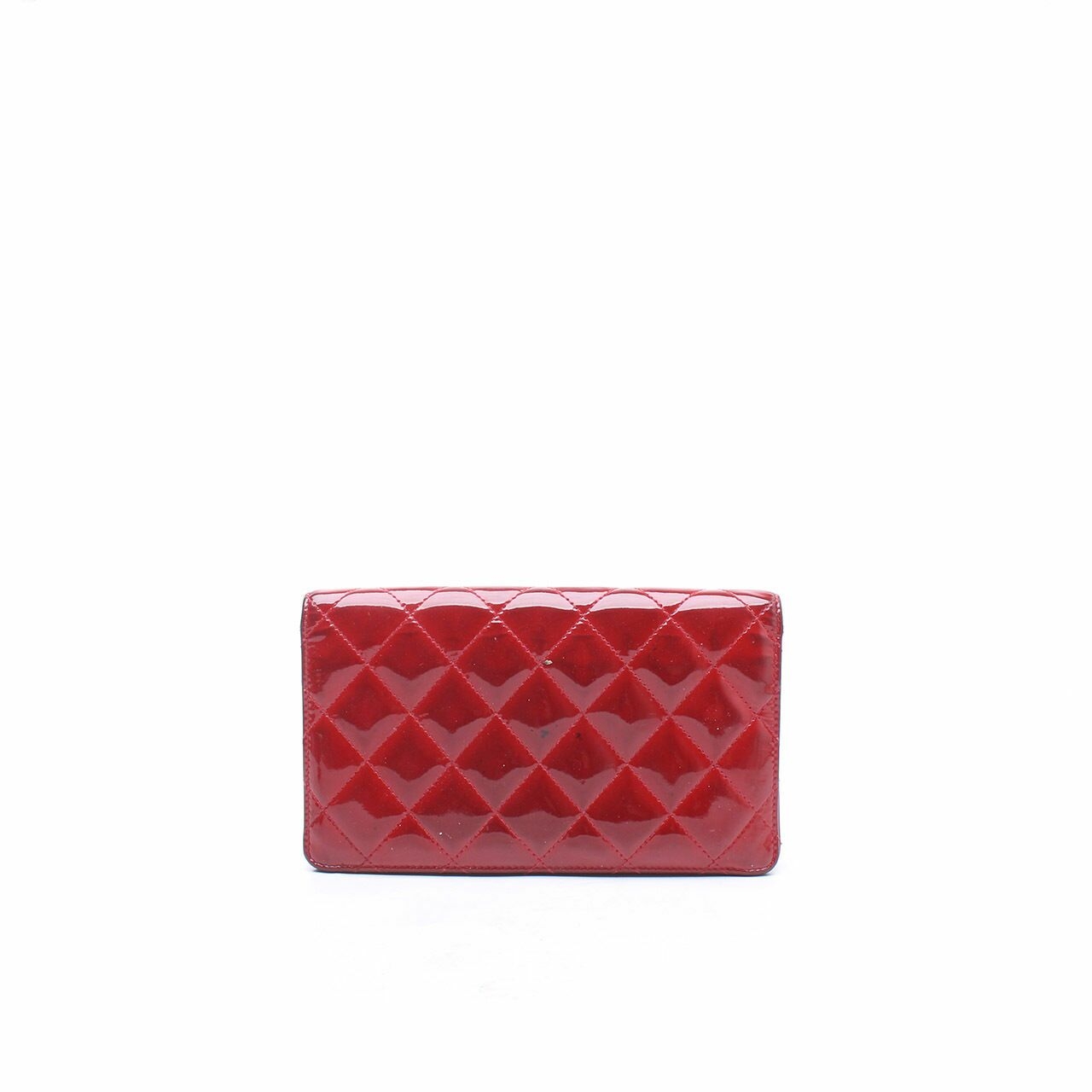 Chanel Red Quilted Wallet