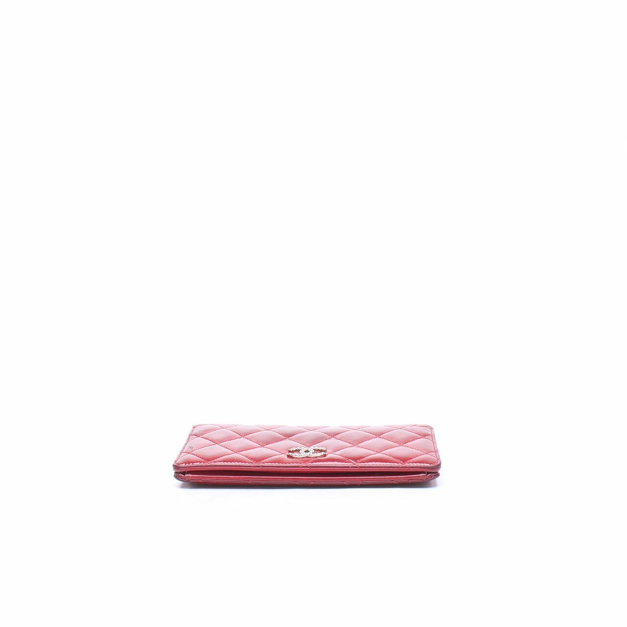 Chanel Red Quilted Wallet