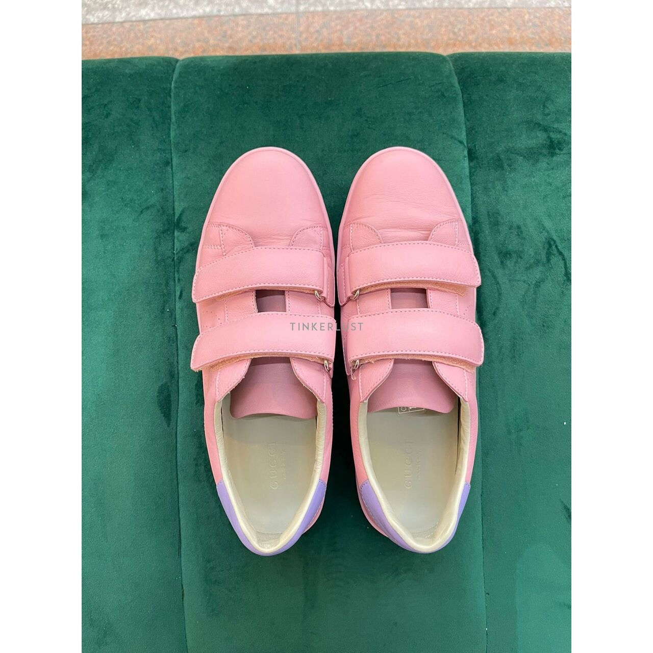 Gucci Pink Velcro Sneaker