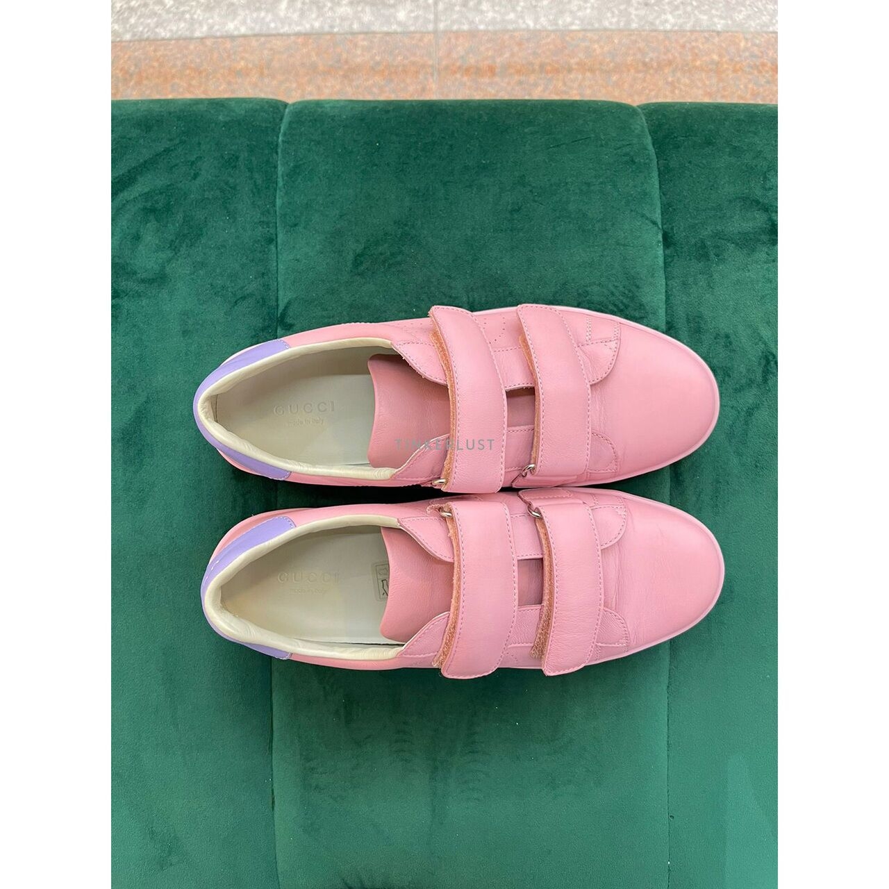 Gucci Pink Velcro Sneaker