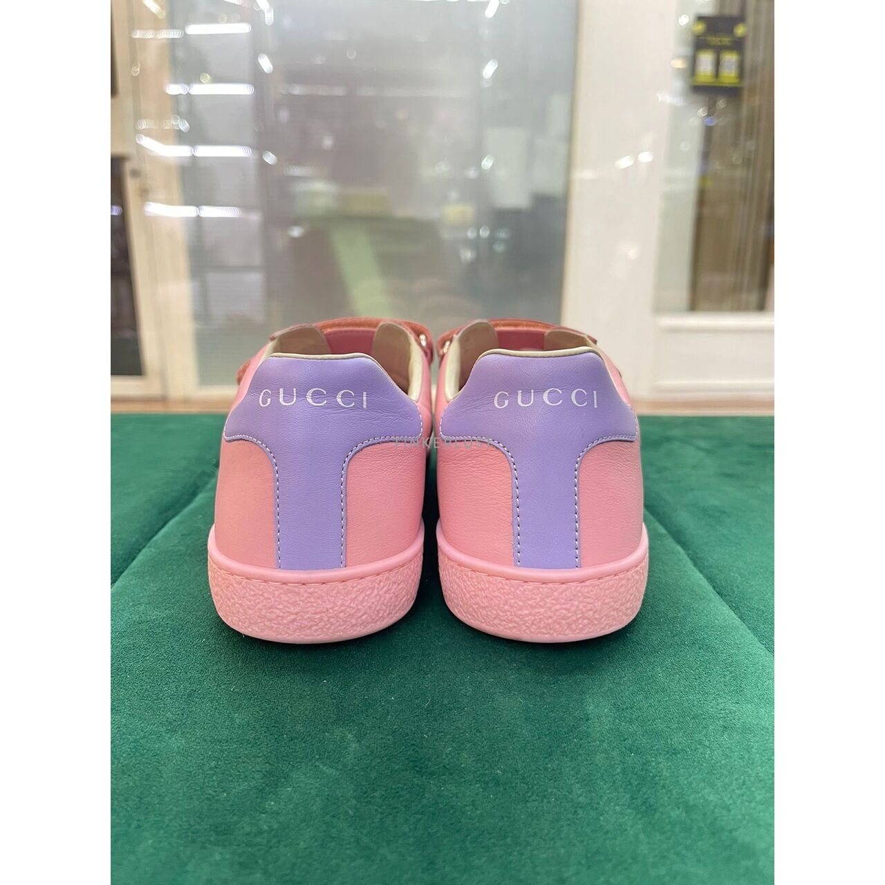 Gucci Pink Velcro Sneaker