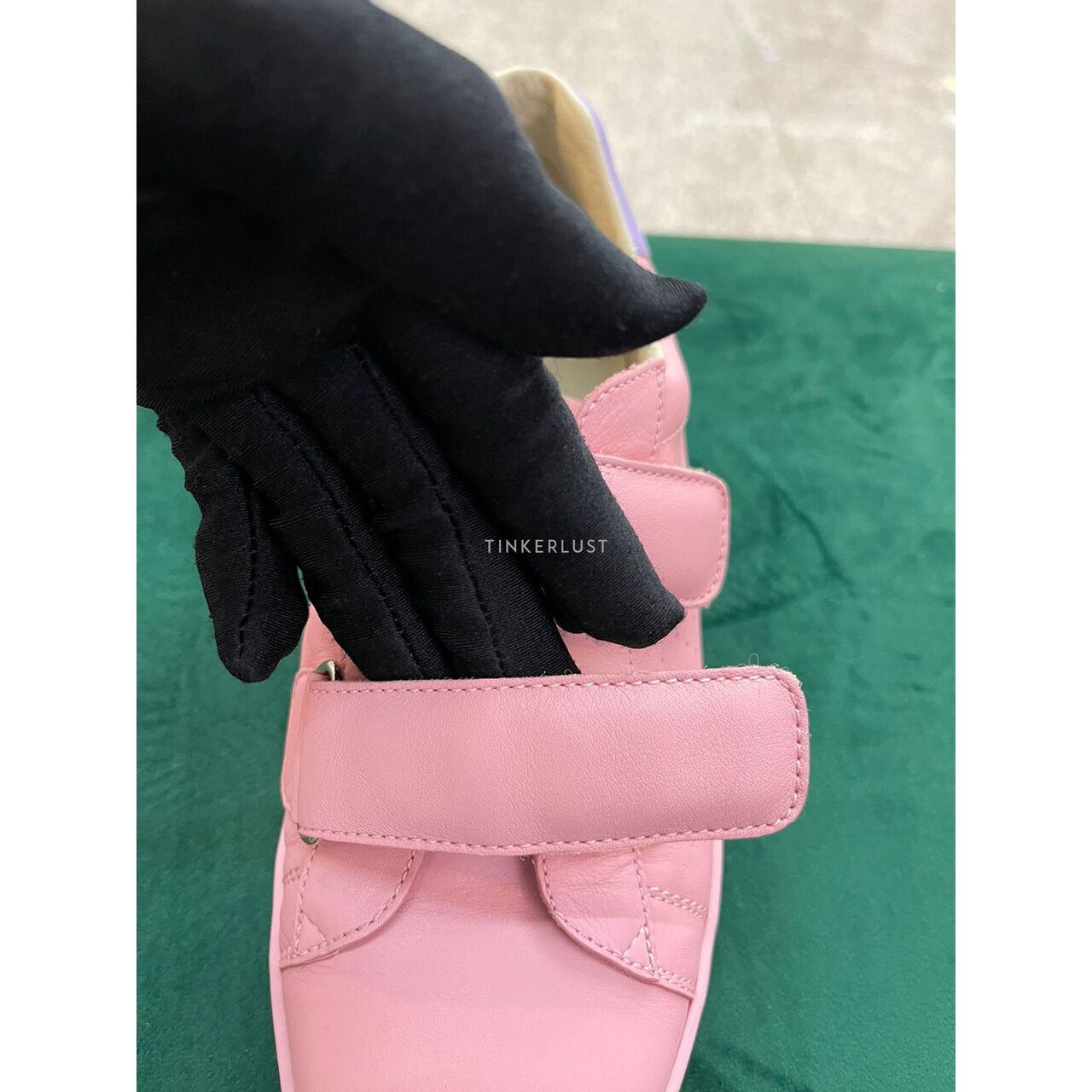 Gucci Pink Velcro Sneaker