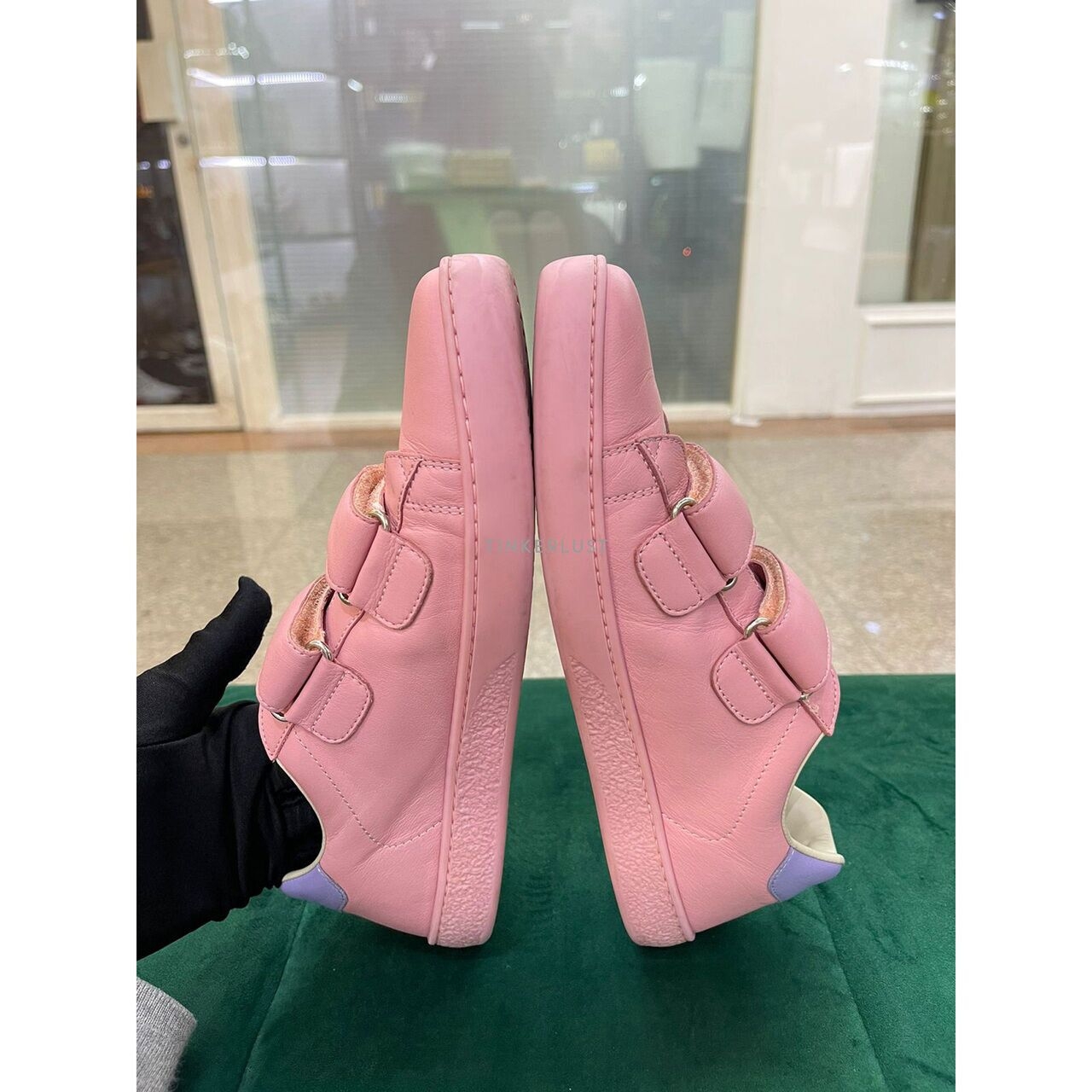 Gucci Pink Velcro Sneaker