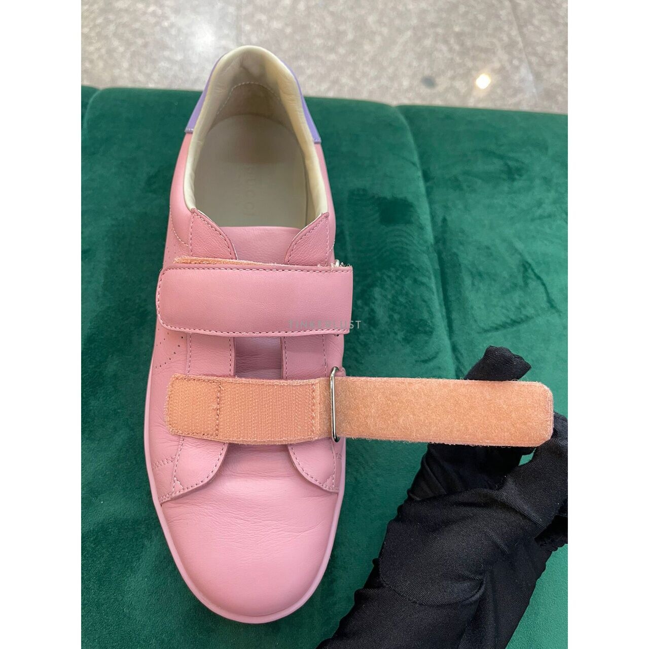 Gucci Pink Velcro Sneaker