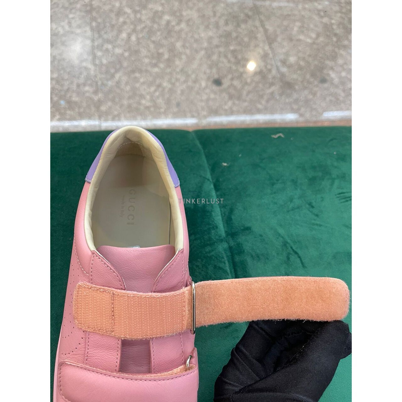 Gucci Pink Velcro Sneaker