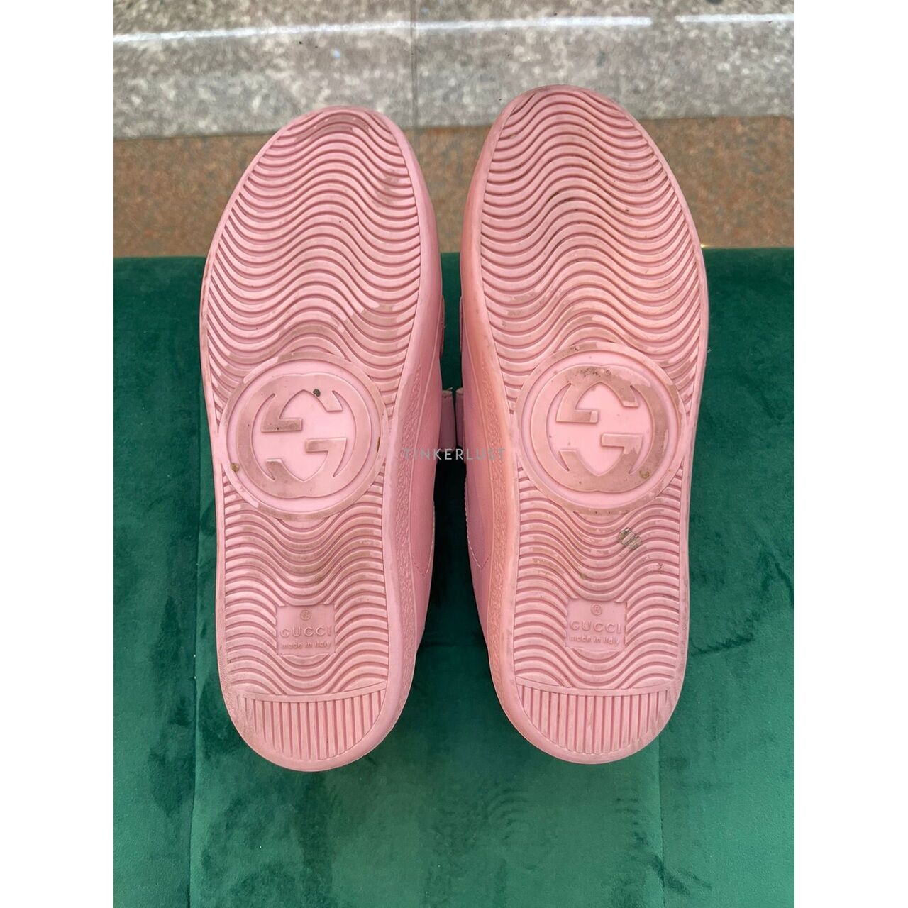 Gucci Pink Velcro Sneaker